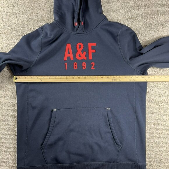 Abercrombie and Fitch Active Hoodie Blue Red Men’s Size Large - Picture 5 of 7